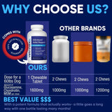 Vetrinex Labs Joint Support Supplement for Large Dogs - Hip and Joint Chewable Tablets for Small, Medium & Large Breed Dogs with Glucosamine, Chondroitin, and MSM, Beef Flavor, 120 Tablets
