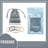 5PCS Silk Scarf Ring Clip T-shirt Tie Clips for Women Fashion Metal Round Circle Clip Buckle Clothing Ring Wrap Holder with 1 Storage Bag