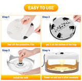 2 Pack Flea Traps for Inside Your Home, Indoor Flea Light, Bed Bug Killer with 8 Sticky Pads & 4 Light Bulb, Odorless Natural Insect Infestation Treatment Trap for Kid Pet
