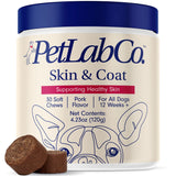 PetLab Co. Skin & Coat Chew - Optimize Scalp and Fur Condition with a Tasty Dog Chew, Packed with Beneficial Fatty Acids, Vitamins and Apple Cider Vinegar - Packaging May Vary