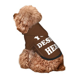 KMITBPN Personalized Chihuahua Dog Hoodie, Custom Pet Warm Sweatshirt Costume with Name Number Photo, Customize ID Clothes for Pupppy Kitten Dogs Cats, Chocolate, XL