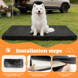 Bhyhok Waterproof Dog Mat for Car Backseat 3.14 Inch Thick Non-Slip Backseat Pet Mat with 600D Oxford Cover and High-Density Foam, Suitable for Cars Suvs Sedans (53.8 * 24 Inch)