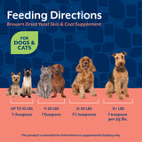 NaturVet – Brewer’s Dried Yeast Formula with Garlic Flavoring – Plus Vitamins – Supports Healthy Skin & Glossy Coat – Fortified with B-1, B-2, Niacin & Vitamin C – for Dogs & Cats (4 lb Powder)