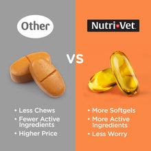 Load image into Gallery viewer, Nutri-Vet Fish Oil Supplement for Dogs, Omega 3, Fish Oil for Dogs, Pet Supplies, Pet Vitamins and Supplements, EPA DHA Formula, Puppy Vitamins, Shed Control, New Puppy Essentials, 100 Count
