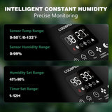 Coospider 5L Reptile Fogger Humidifier, Automatic Humidifiers for Reptiles Tank, Terrarium Humidifiers with Timer and Humidity Control, Reptile Misting System for Reptiles Amphibians Herps Vivarium