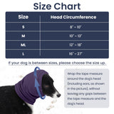 Nanaki Calming Hoodie for Dogs - Adjustable Ear Cover & Anxiety Relief, M Purple | Noise Reduction Head Wrap for Fireworks, Thunderstorms, Grooming, Hematoma Recovery