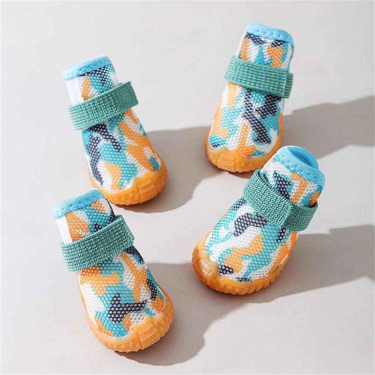 Yeduzyn 4Pcs Waterproof Dog Boots Dog Shoes for Snow and Rain Teddy Pomeranian Bichon Middle and Small Dogs (Size 2)