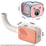 Yehenarn Pet Dryer with Pet Dryer Box 108L and Pad, Hands-Free, Ventilation and Circulation, Anti Hair Flying, Foldable Low Noise ldeal for Drying Cat and Dog Hair