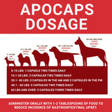 Apocaps CX Apoptogen Formula for Dogs (90 Capsules) - Supports Normal Levels of Apoptosis + Human Grade Ingredients Including Citrus Bioflavonoids, Silymarin, Curcumin and Turmeric + Biovadex