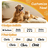 UNIGIFTIME Personalized Dog Blanket with Pet Name, Custom Dog Blanket, Personalized Embroidered Flannel Puppy Blanket, Customized Cat Bed Blankets with Pattern, Pet Cat Dog Gifts for Christmas