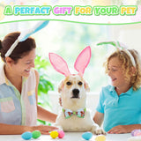 Reginary 120 Pcs Easter Dog Bandanas Bulk Dog Bows Set Bow Ties Cat Scarf Colorful Washable Triangle Pet Kerchief Cute Bib for Summer Small Medium Large Pets Grooming Accessories Costume