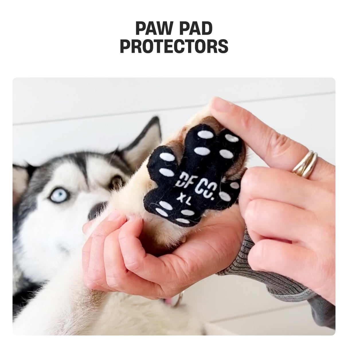 DF Co. Dog Paw Pad Protector | Protects from Hot Surfaces, Provides Extra Grip, Keeps Paws Clean, Prevents Paw Allergies | Size L, Pack of 20