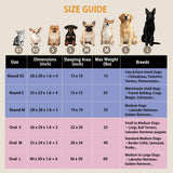 Doimier Calming Dog Beds for Medium Large Dogs, Orthopedic Cushion Plush Large Pet Bed Lounge with Washable Cover, Anti-Anxiety Soft Fluffy Faux Fur Fits up to 60 lbs Pets (Oval, Beige 40"x30")