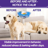 Dog Calming Pheromones Diffuser & 6 in 1 Kit Appeasing Dog Pheromone Diffuser to Calm (2 Plug in+4 x48ml Refill) Dog Calming Diffuser Anxiety Reduce Aggression Fighting Barking Stress 120 Day Supply