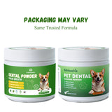Vetriuntrix Dog Teeth Cleaning Powder, Dog Dental Powder for Teeth Cleaning and Dog Breath Fresh for Dogs with Probiotic & Tartar Remover, Plaque Off Dog Tooth Cleaning (80g)