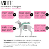 AOFITEE Dog Coat, Waterproof Dog Jacket for Winter, Warm Fullbody Dogs Snowsuit, Winter Coat for Small Dogs, Zip Up Pet Puffer Jacket Fleece Vest, Outdoor Reflective Cold Weather Pet Coats, Medium