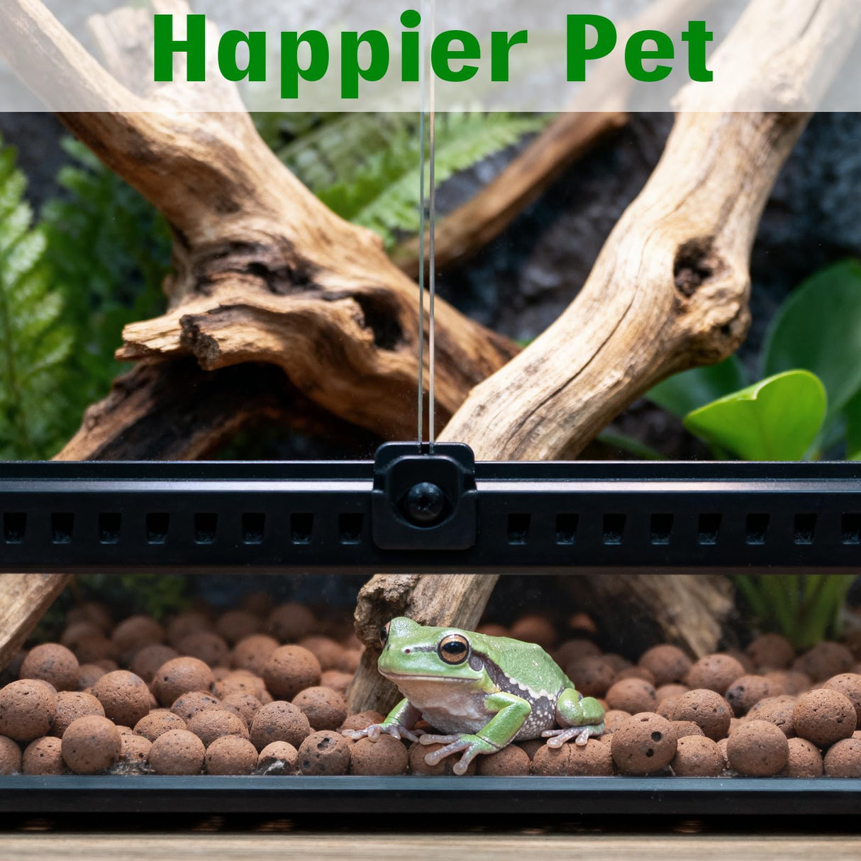 Halatool Reptile Substrate 8QT Leca Clay Pebbles for Reptiles Organic Hydroballs Bioactive Drainage Layer Terrarium Bedding for Leopard Gecko Tortoise Frog Lizard Ball Python