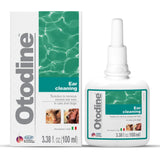 ICF Otodine Dog Ear Cleaner Solution - Veterinary Formula for Itchy Ears, Head Shaking & Scratching - Tris-EDTA Flush for Wax, Debris & Odor - Gentle & Safe for Cats & Puppies - 100ml
