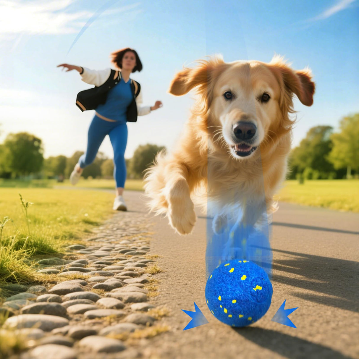 Zuykjeagle Interactive Dog Toy Ball, Smart Electric Ball - Automatic Bouncing Rolling Moving Jumping Vibrating - 3 Modes Water Resistant Balls for Medium Large Dogs - Chase Pet Toys to Keep Them Busy