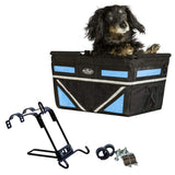 TRAVELIN K9 Pet-Pilot MAX Dog Bicycle Basket Carrier | 8 Color Options for Your Bike (Blue)