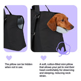 Ownpets Dog Purse Carrier, Carrier with Pockets for Medium Puppies for Travel Vet Shopping, Fits 18-20 lbs, Cat and Dog Tote Bag, Women's Hands-Free Pet Carrier Bag, (Black)