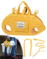 Dog Carry Sling for Small Dogs, Full Body Sling with Handle, Hands Free Shoulder Carrier for Senior Dogs Joint Injuries, Joint Injuries, Up and Down Stairs (Yellow,S, 5.5~8.8 lbs)