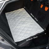 Sanqitara Backseat Pet Bed Mat, Truck Plaid Dog Bed for Car Back Seat, Deluxe Dog Seat Covers, Non-Slip Travel Pet Mat, Fit for Backseat Extenders and Trucks SUV