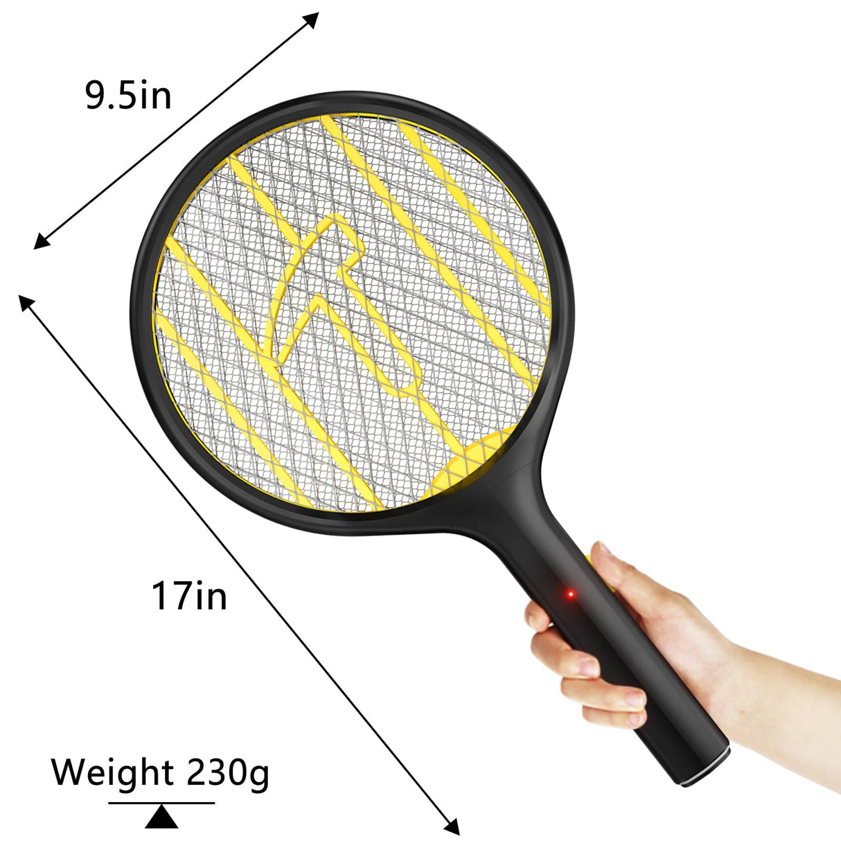 Endbug Electric Fly Swatter Racket 2 Pack, Hangable Mosquito Zapper, 3000V Handheld Bug Zapper Racket, Fly Zapper for Indoor & Outdoor