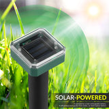 Mole Repellent Solar Powered for Lawns, 8 Pack Gopher Repellent Ultrasonic Solar Powered for Outdoor & Solar Mole Groundhog Vole Rodent Repellent for Yard