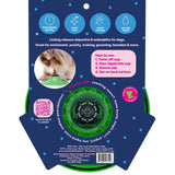 Stashios: Soothing Saucer - Dogs Slow-Licking Device, Rolling Ball Dispenses Liquid, Pet Calming Activity, Fill W/Liquid Treats-Broth-Soothing Sauce
