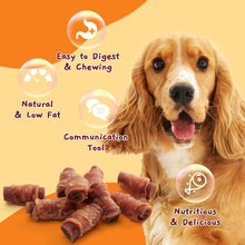 Load image into Gallery viewer, Jungle Calling Triple Flavor Rolls Dog Treats, Made with Real Chicken Duck Beef Meat, Rawhide Free Dogs Snacks,Healthy, Easily Digestible, and High Protein Treat, 10.6 oz
