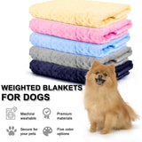LaSyL Weighted Blanket for Pets | Thunder Blanket for Dogs Anxiety | Premium Soft Minky | Relaxation & Calming & Anti Anxiety | Used in Car, Bed, Couch | Dark Grey, Washable Medium 32" L x 40" W