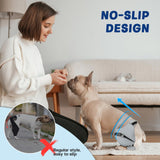 Joypig Dog Sleeve for Rear Legs to Stop Licking, Upgraded Surgical Recovery Sleeve for Hind Back Leg Wound,TPLO, ACL Surgery, Light Comfortable Cone Alternative (S,Black-Gray)