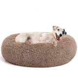MIXJOY Orthopedic Dog Bed Comfortable Donut Cuddler Round Pet Beds Ultra Soft Washable Dog and Cat Cushion Bed (20''/23''/30'') (30'', Brown)