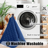 Smiry Waterproof Dog Bed Cover Blanket, Soft Reversible Pet Blanket, Washable Leakproof Cats Dogs Couch Cover for Sofa, Couch, Furniture (82x102 Inch, Navy/Blue)
