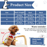 Geyoga 6 Pieces Cute Printed Pet Shirts - Cotton Breathable Puppy Sweatshirt Apparel Outfit for Dogs (S)