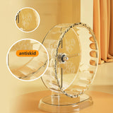 Fanlahmtasy Silent Hamster Wheel – 9.5 Inch Syrian Hamster Running Wheel, Anti-Skid & Height Adjustable, Easy to Clean (9.5inch)