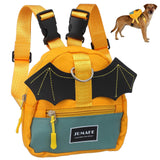 VILLCASE Dog Pack Pet Backpack Adjustable Self-Wearing Dog Harness Bag with Pockets for Small Dogs Outdoor Travel Hiking Daily Use