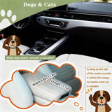 Cullaby Dog Car Seat for Small Dogs Under 15 lbs – Center Console Pet Carrier with Safety Belt, Storage Pockets, Removable Washable Cover – B&W Stripes, Secure & Comfortable for Small Puppies/Cats