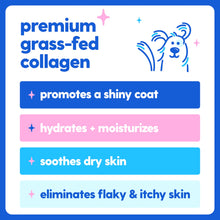 Load image into Gallery viewer, Taily Collagen for Dogs Skin and Coat Supplement, Cats | Taily Liquid Premium Grass-fed Collagen | Itch Relief for Dogs with Allergies, Biotin, Vitamin C and Hyaluronic Acid | Made in USA
