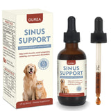 Nasal Congestion Relief Drops for Cats & Dogs, Sinus & Respiratory Support Supplement, Helps Soothe Seasonal Nose Discomfort & Maintain Clear Breathing, Immune Support