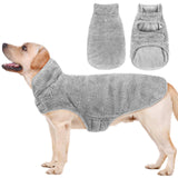 Malier Dog Winter Coat, Reversible Fleece Dog Cold Weather Coats, Windproof Warm Snow Puppy Jacket Vest Pet Clothes for Small Medium Large Dogs (Gray, X-Small)