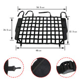 BESTAOO Pet Net Vehicle Safety Mesh Dog Barrier for Jeep Wrangler JK JL 4-Door 2007-2026, Fits Behind Rear Seat, Suitable for Medium, Large Pets, Easy to Install