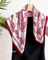 Glkiapr Satin Bandana Headscarf for Women Silky Hair Scarves for Fashion Lightweight-27