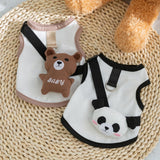 Dog Shirts for Small Dogs Breathable Dog Outfit Soft Puppy Sweatshirt Dog Clothes Pet Shirts Summer Puppy Clothes Tank Top Sleeveless Vest Pet Clothes Dog Costumes for Small Dogs Black Panda L