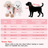 Yaopelky Dog Shirt for Small Medium Dogs Striped T-Shirt with Heart Embroidery Stretchable Ruffle Dog Clothes for Chihuahua Schnauzer Yorkie Shih Tzu (White, Medium)
