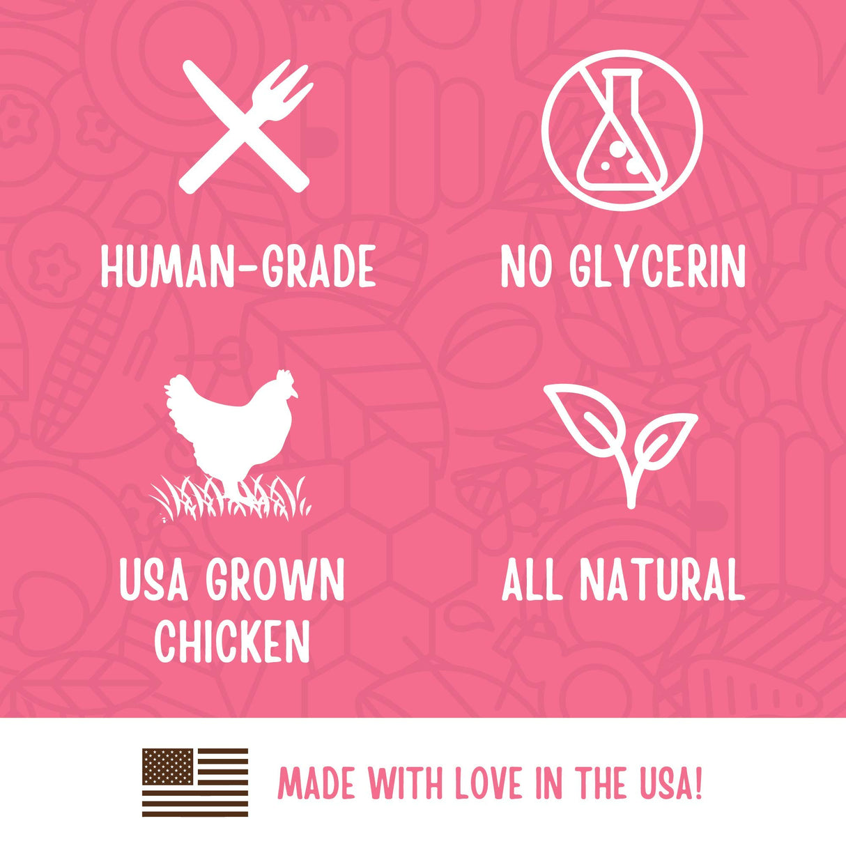 Full Moon Chicken Strips Healthy All Natural Dog Treats Human Grade Made in USA Grain Free, 1.5 Pound (Pack of 1)