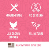 Full Moon Chicken Strips Healthy All Natural Dog Treats Human Grade Made in USA Grain Free, 1.5 Pound (Pack of 1)