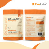 PawLabs Collagen Powder for Dogs - Collagen Type II from Chicken Sternum, Eggshell Membrane, Hyaluronic Acid, Vitamin E & C - Joint Health & Cartilage Support
