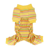 LOPHIPETS Dog Pajama Onesie for Small Dogs Teacup Chihuahua Yorkie Puppy Cat Clothes Apparel-Yellow/XXS